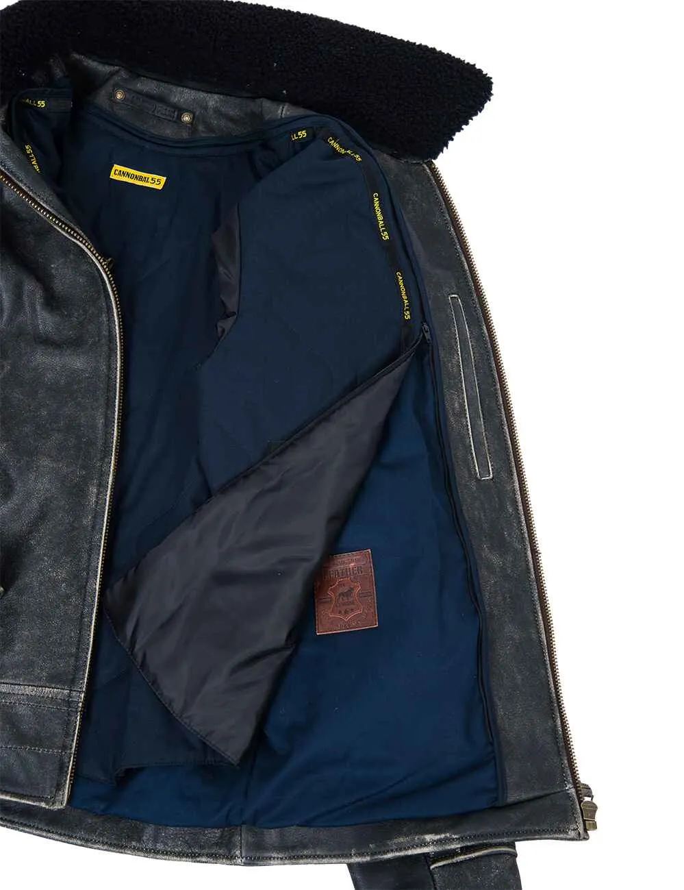 Highway Patrol Biker Leather Jacket embossed Art. 705