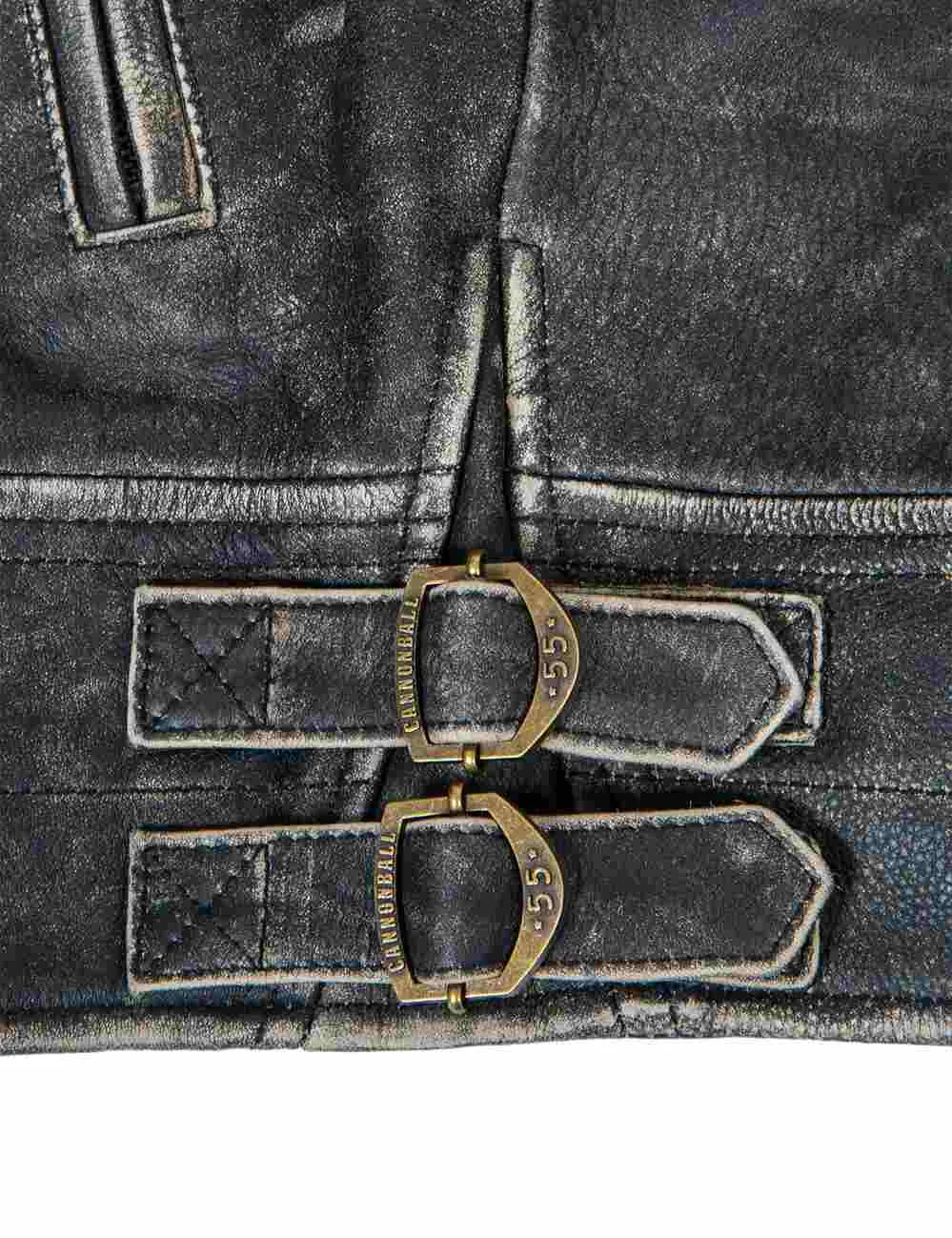 Highway Patrol Biker Leather Jacket embossed Art. 705