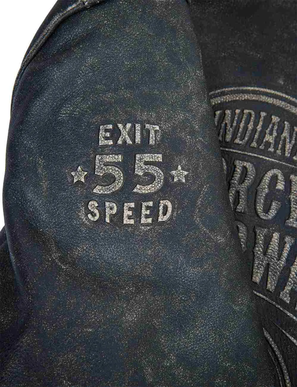 Highway Patrol Biker Leather Jacket embossed Art. 705