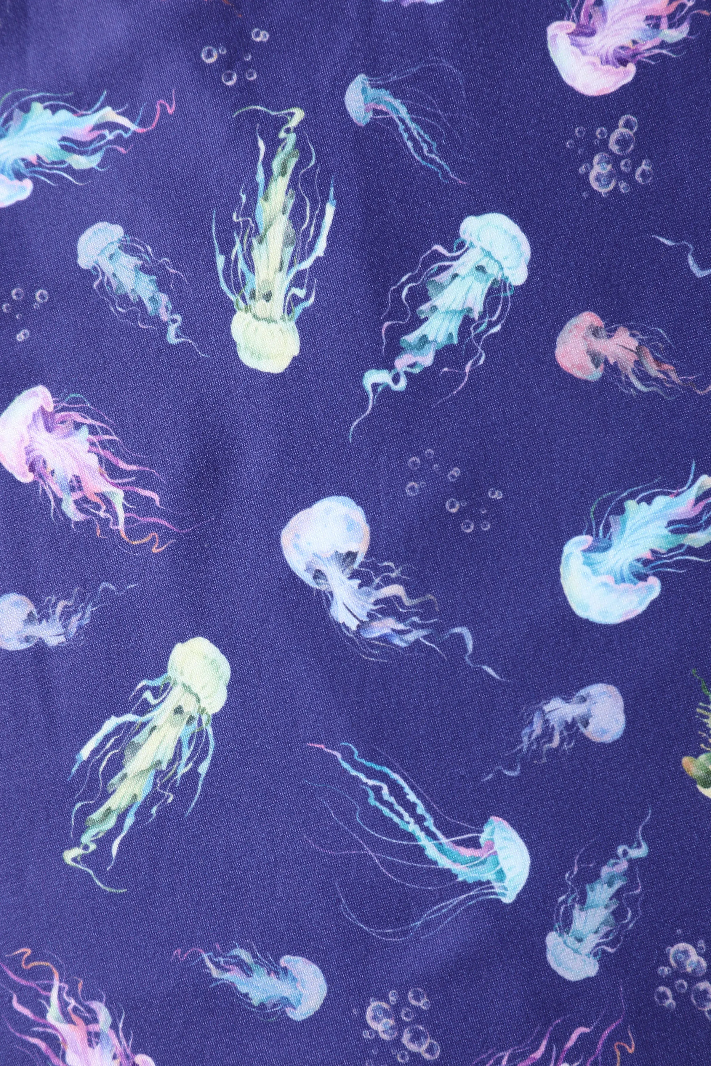 Julia Purple Jellyfish Sleeved Dress