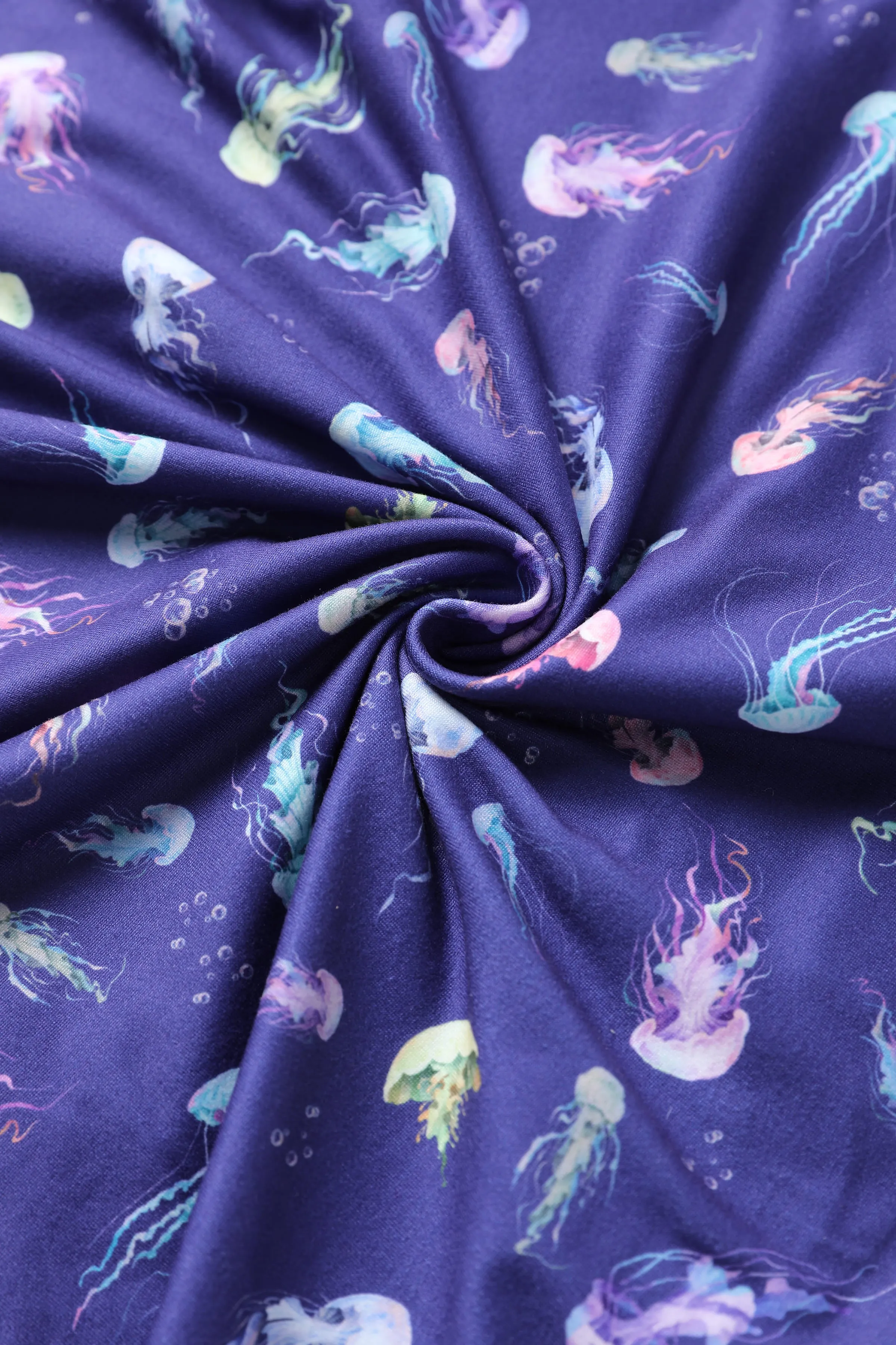 Julia Purple Jellyfish Sleeved Dress