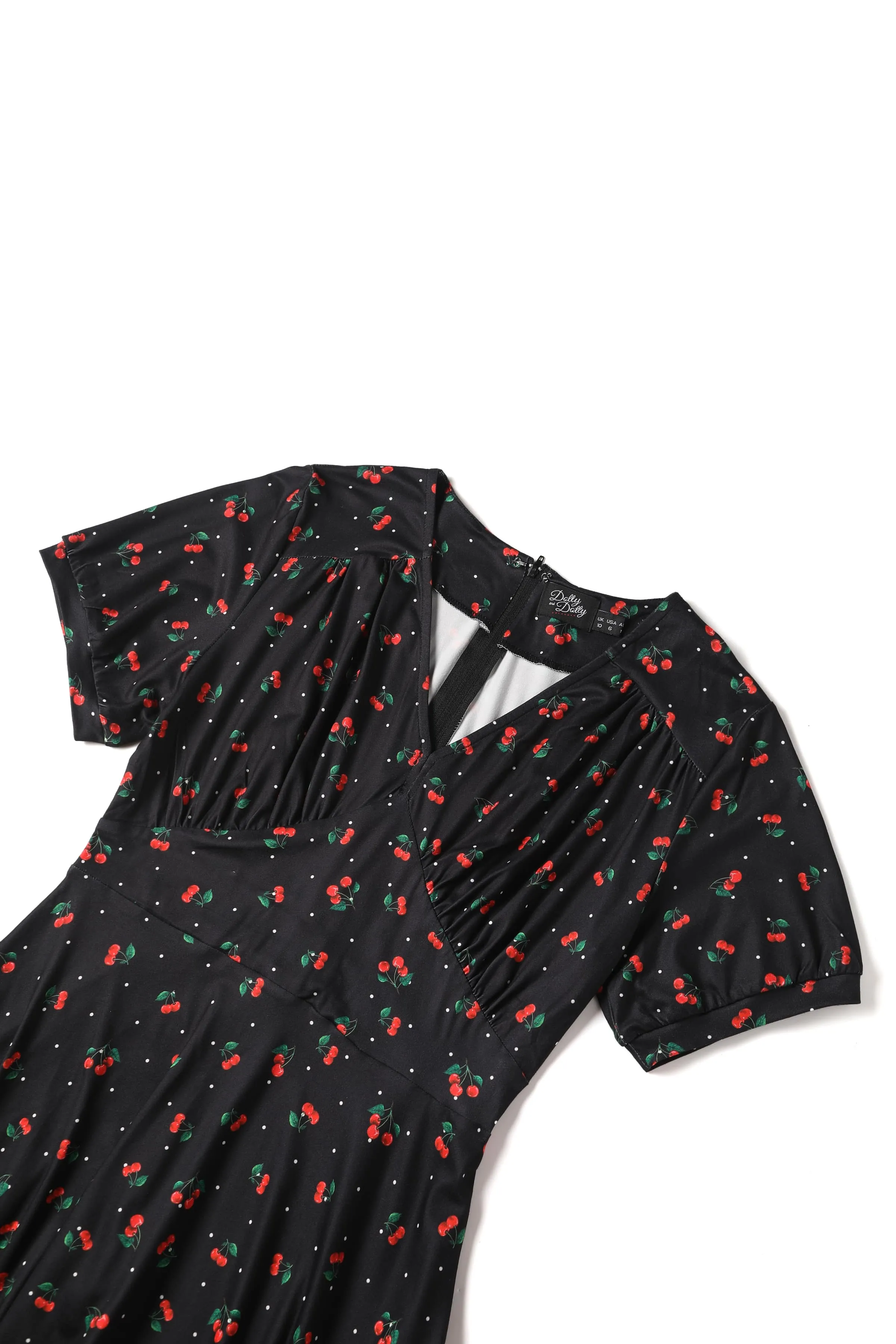 Julia Retro Black Cherry Tea Dress
