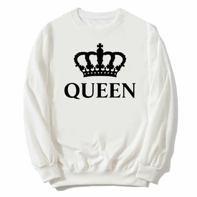 King and queen couple sweatshirts