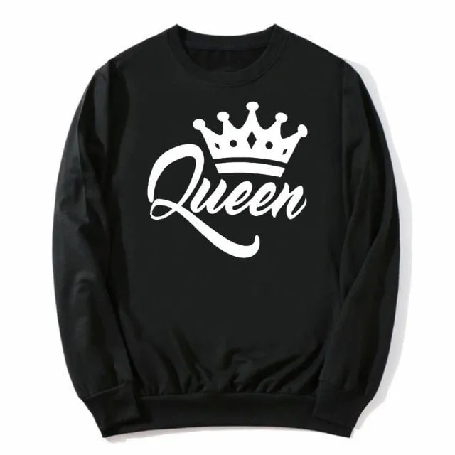 King and queen couple sweatshirts