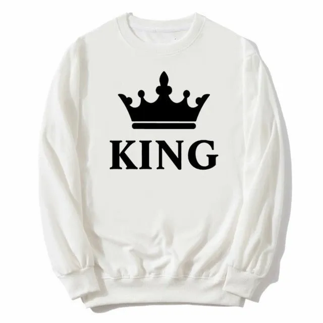 King and queen couple sweatshirts