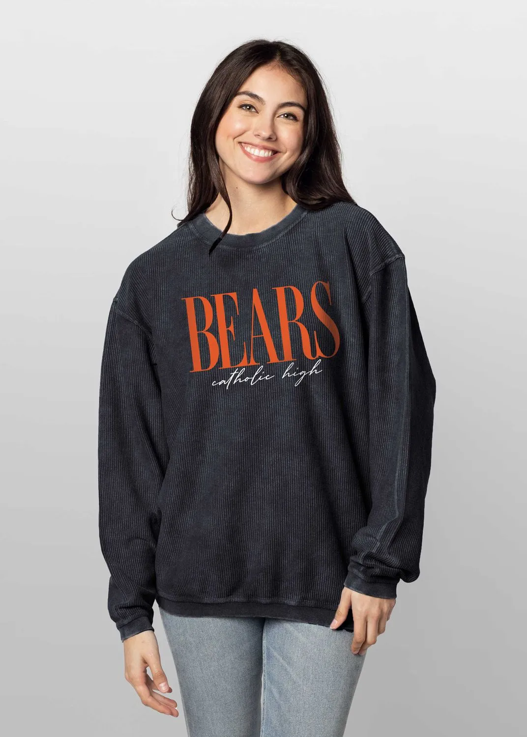 Ladies Corded Crew