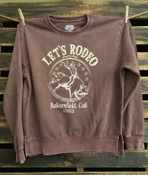 Let's Rodeo California 80's Acid Wash Relaxed fit Sweatshirt