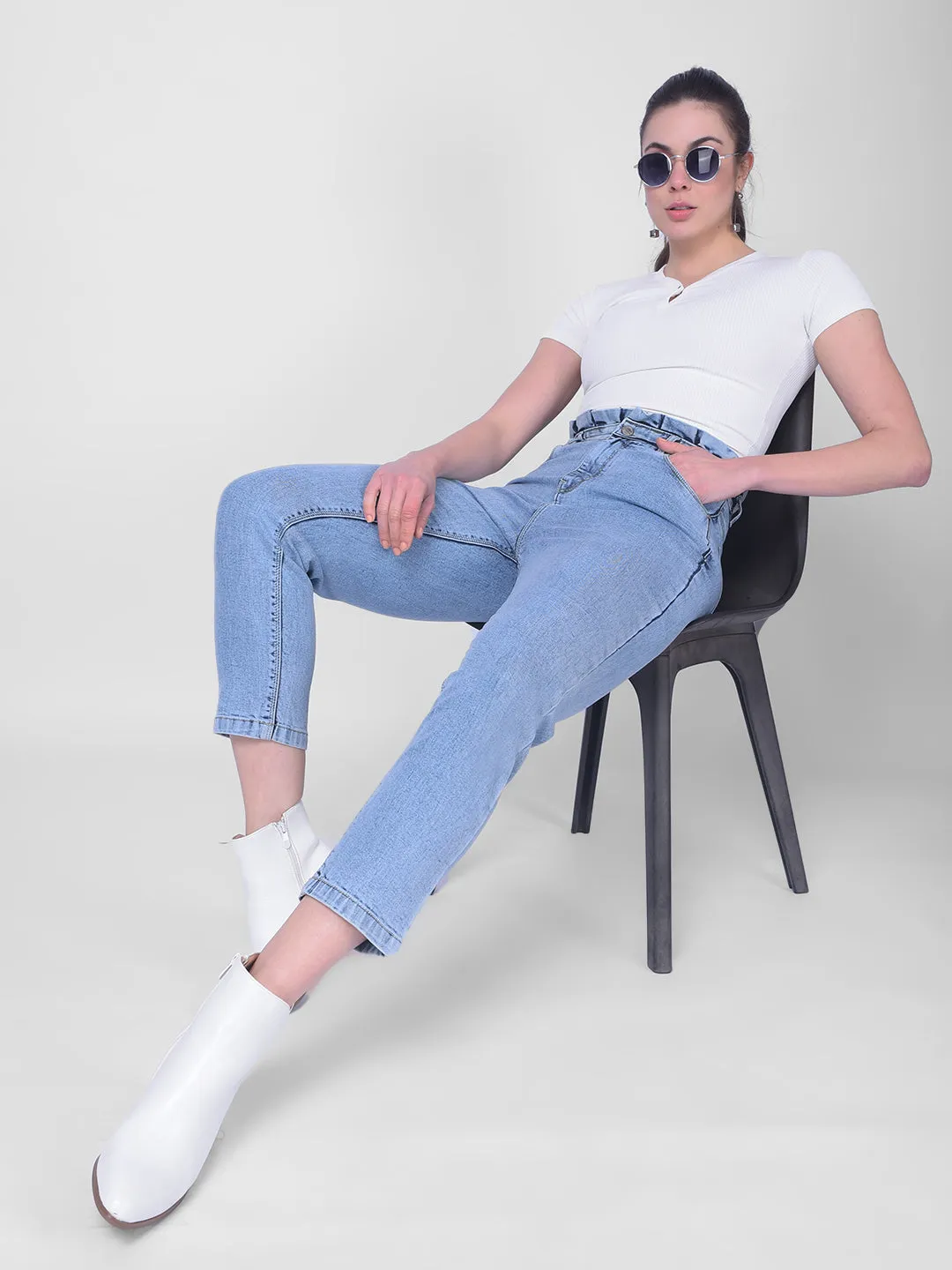Light Blue Mom Fit Jeans