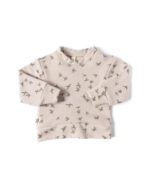 lounge set top CO - birds on mushroom