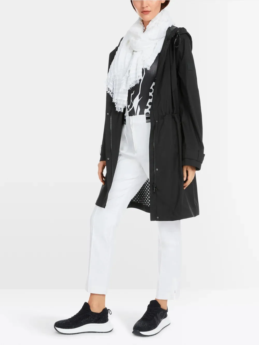 Marc Cain Black Outdoor jacket with functional membrane
