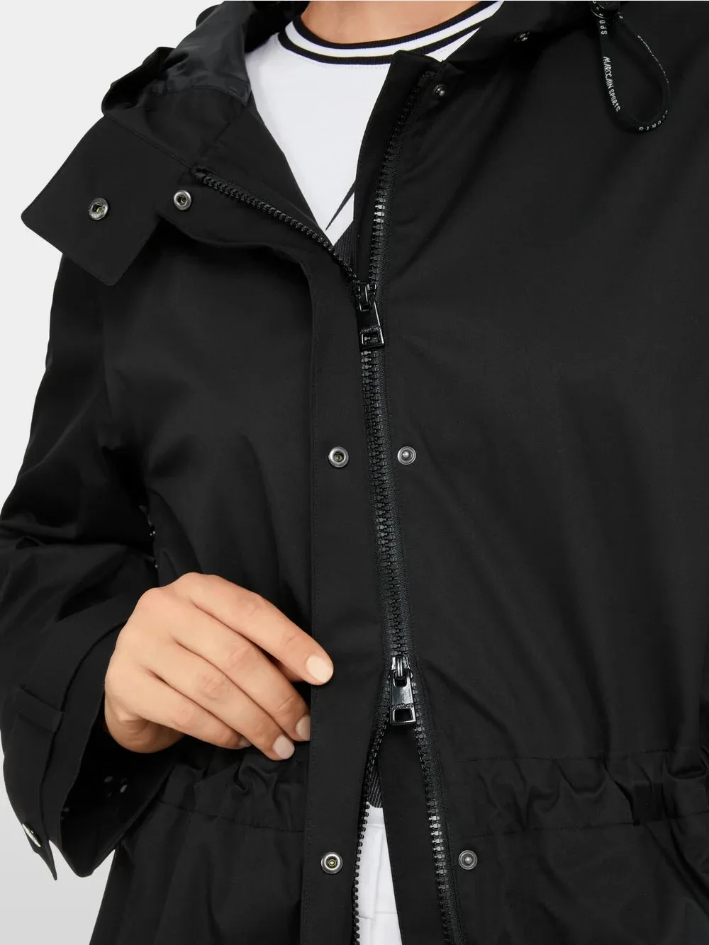 Marc Cain Black Outdoor jacket with functional membrane