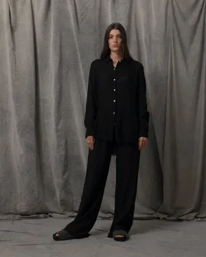 Meloni Pants Linen Black
