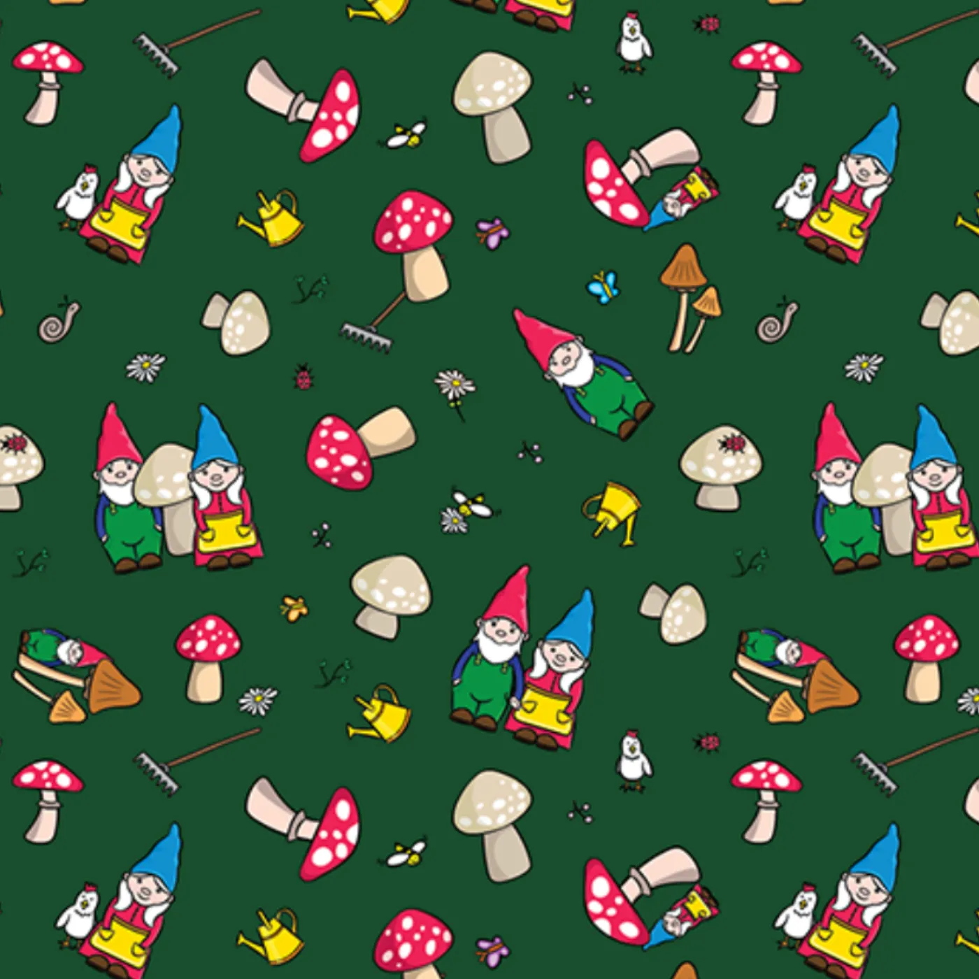 Mr & Mrs Gnome Tunic Dress With Pockets