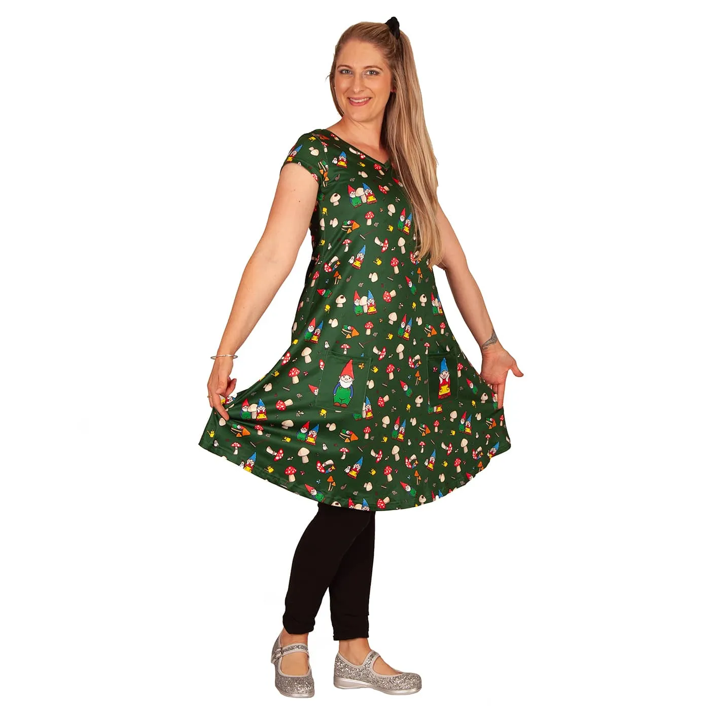 Mr & Mrs Gnome Tunic Dress With Pockets