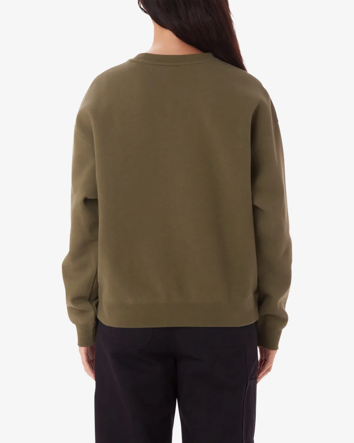 Obey TYPE MIX CREWNECK - OLIVE