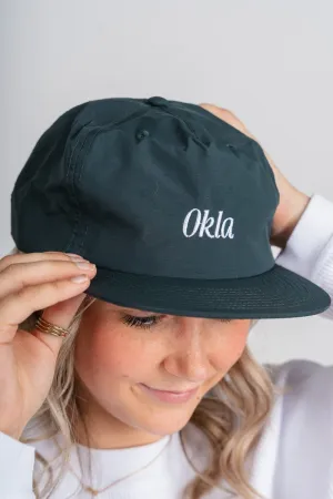 Okla pool hat pine green