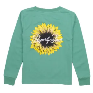 Properly Tied Girls Sunflower Long Sleeve | Ivy
