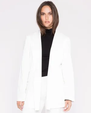 Ripley Rader Off-White Ponte Knit Oversized Blazer
