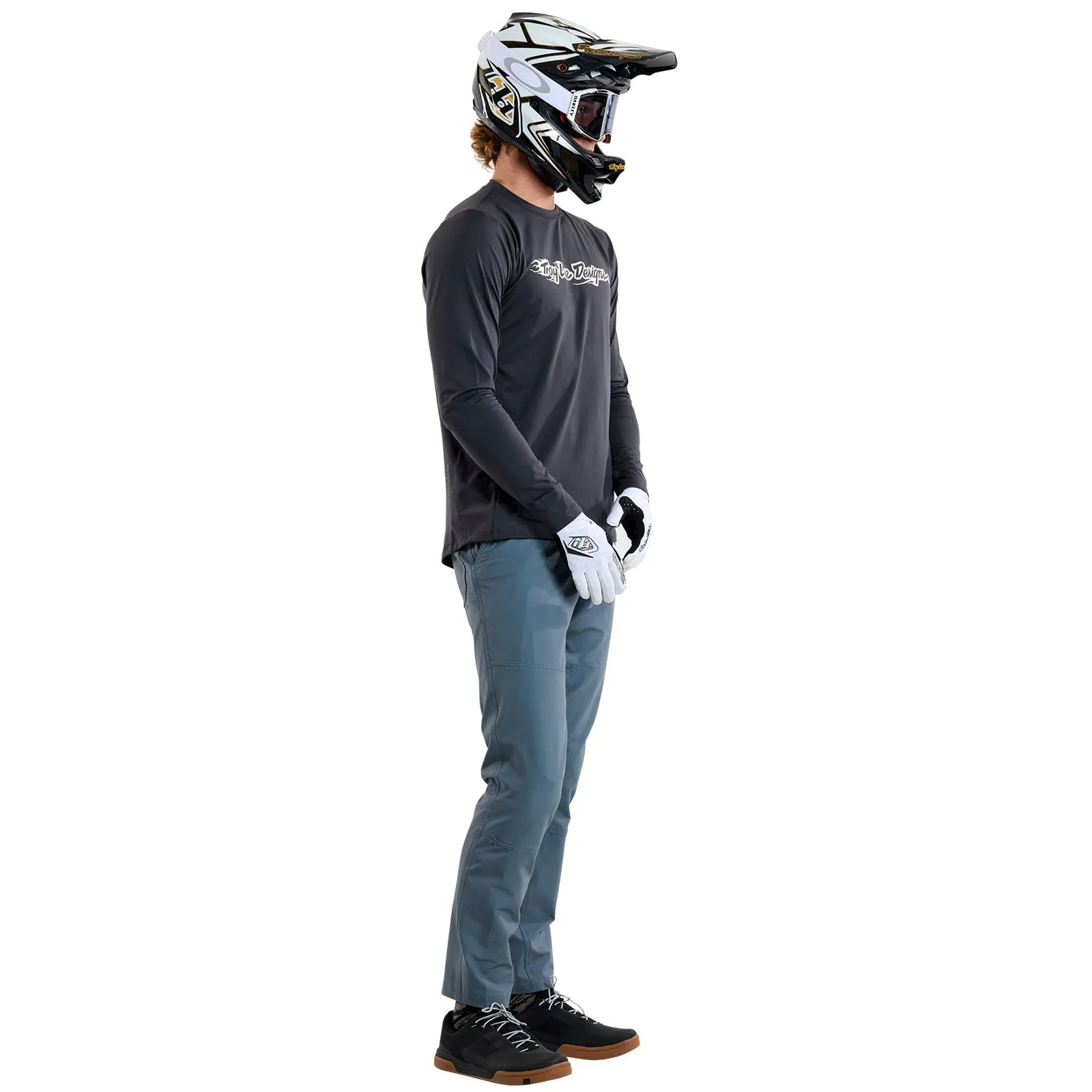 Ruckus Long Sleeve Ride Tee Burn Out Carbon