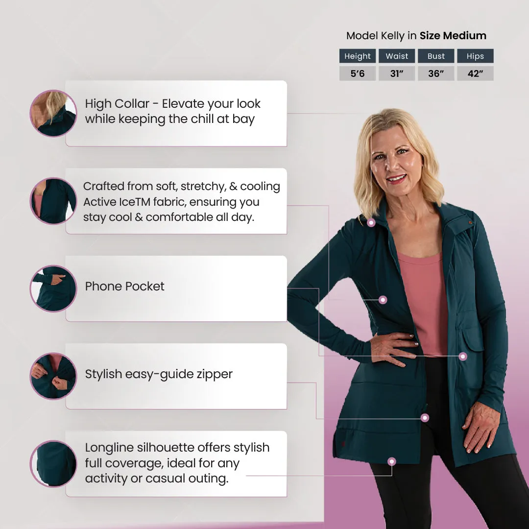 Sedona Extra Long Jacket - Twilight Navy