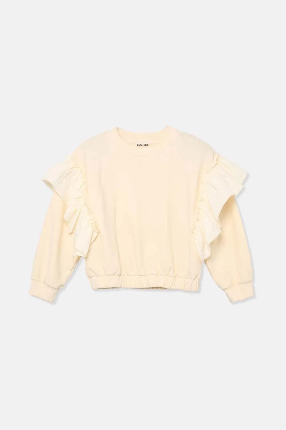 SOFT FLEECE RUFFLES SWEATSHIRT