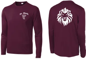 St. Mark Maroon Long Sleeve Tee