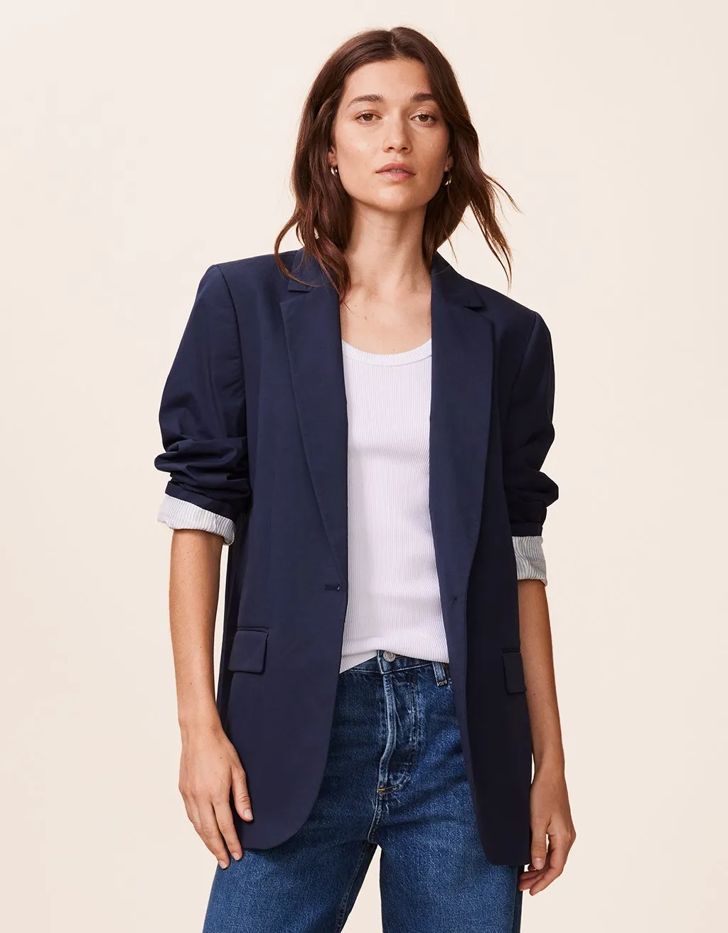 unsubscribed poplin blazer