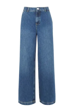 Wide Leg High Waist Jean