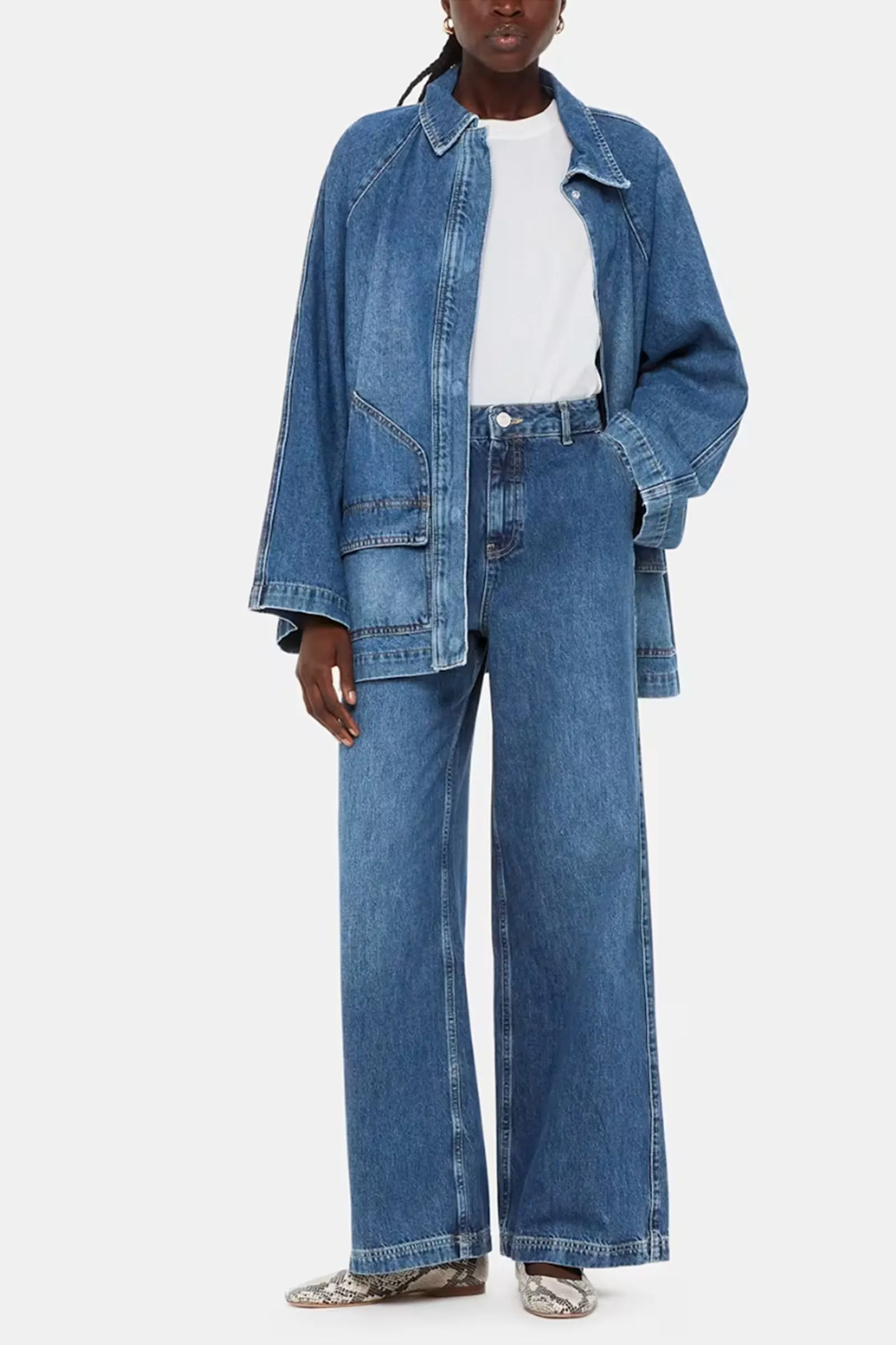Wide Leg High Waist Jean