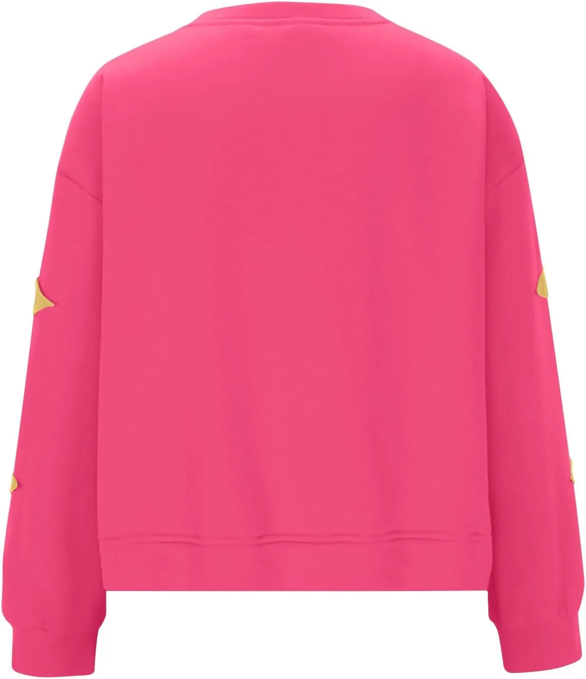 ZDRZK Women's Star Print Sweatshirts Thumb Hole Long Sleeve Crewneck Pullover 2024 Fall Fleece Casual Tops Trendy Y2k